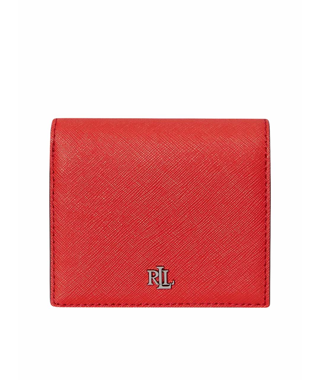 RALPH LAUREN Красный кожаный кошелек, фото 1