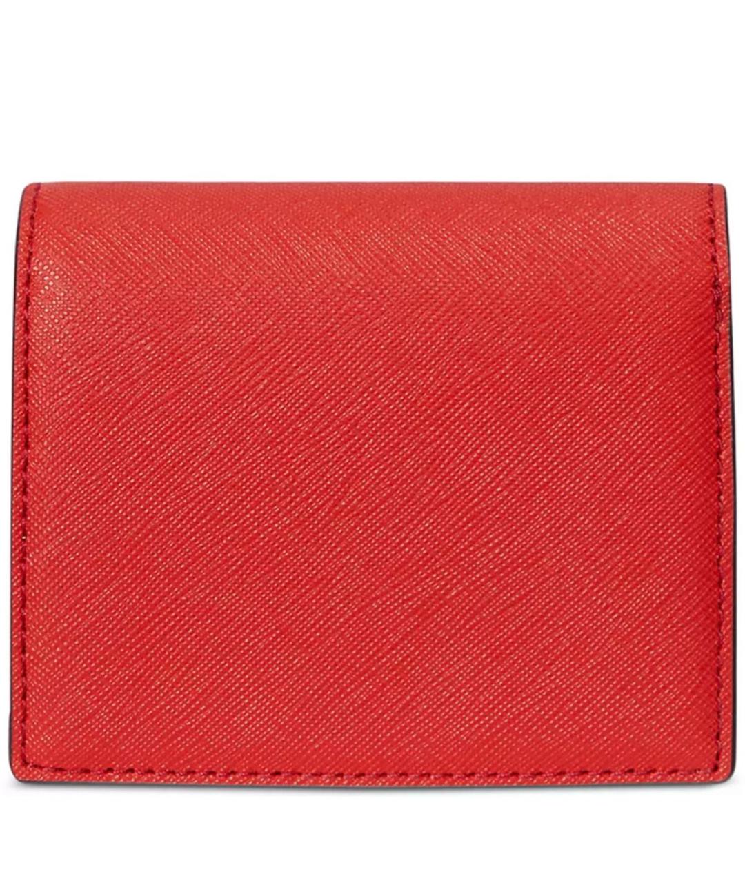 RALPH LAUREN Красный кожаный кошелек, фото 2