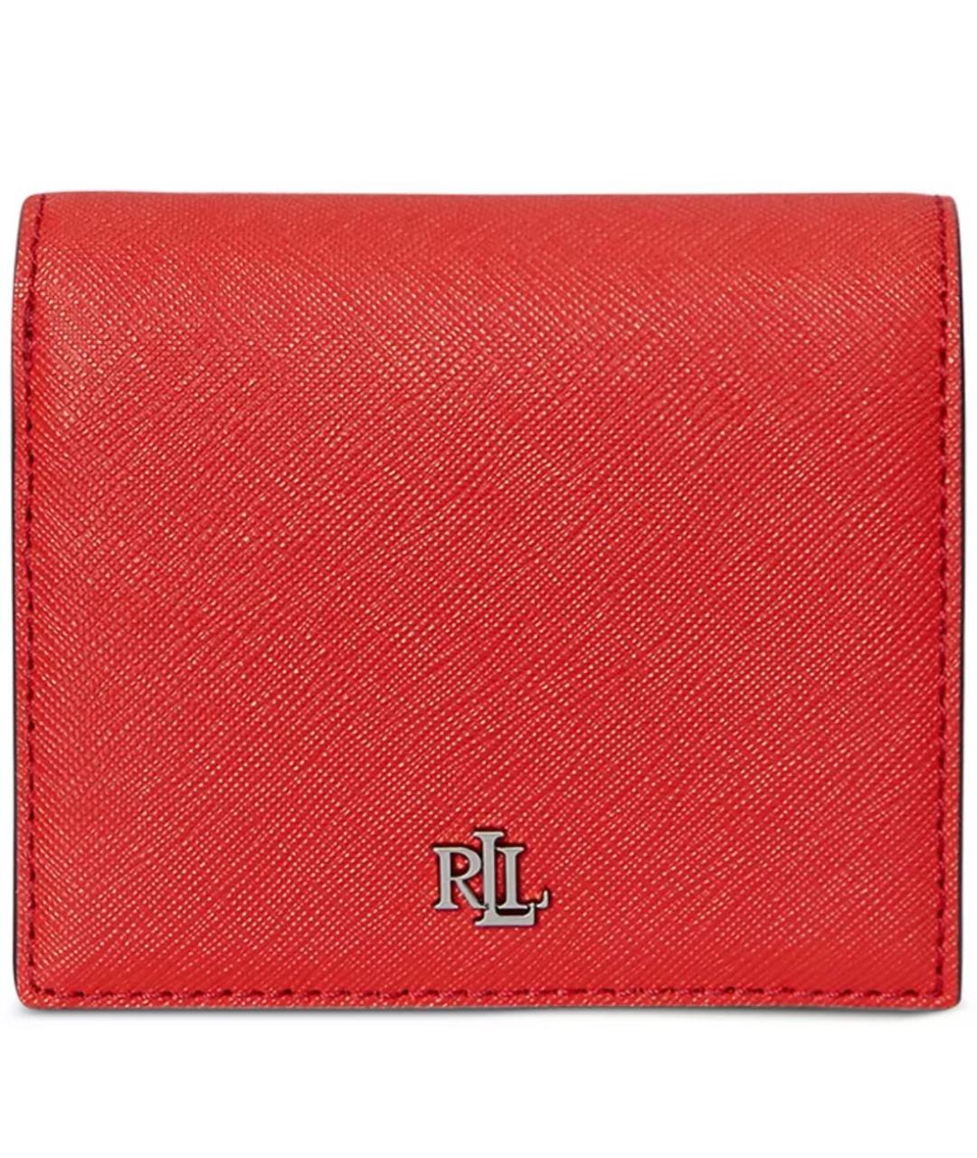 RALPH LAUREN Красный кожаный кошелек, фото 4