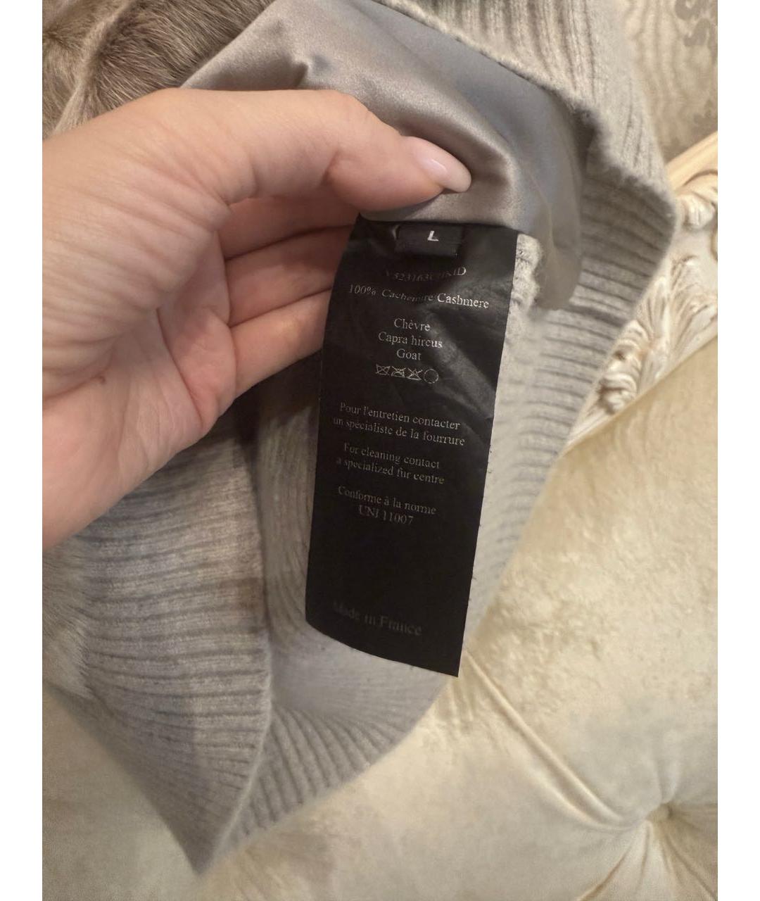YVES SALOMON Бежевый кашемировый джемпер / свитер, фото 5
