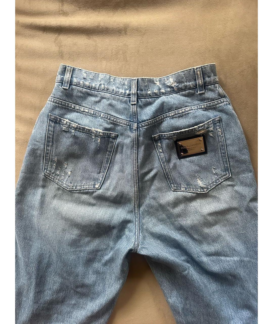 DOLCE&GABBANA Голубые джинсы слим, фото 2