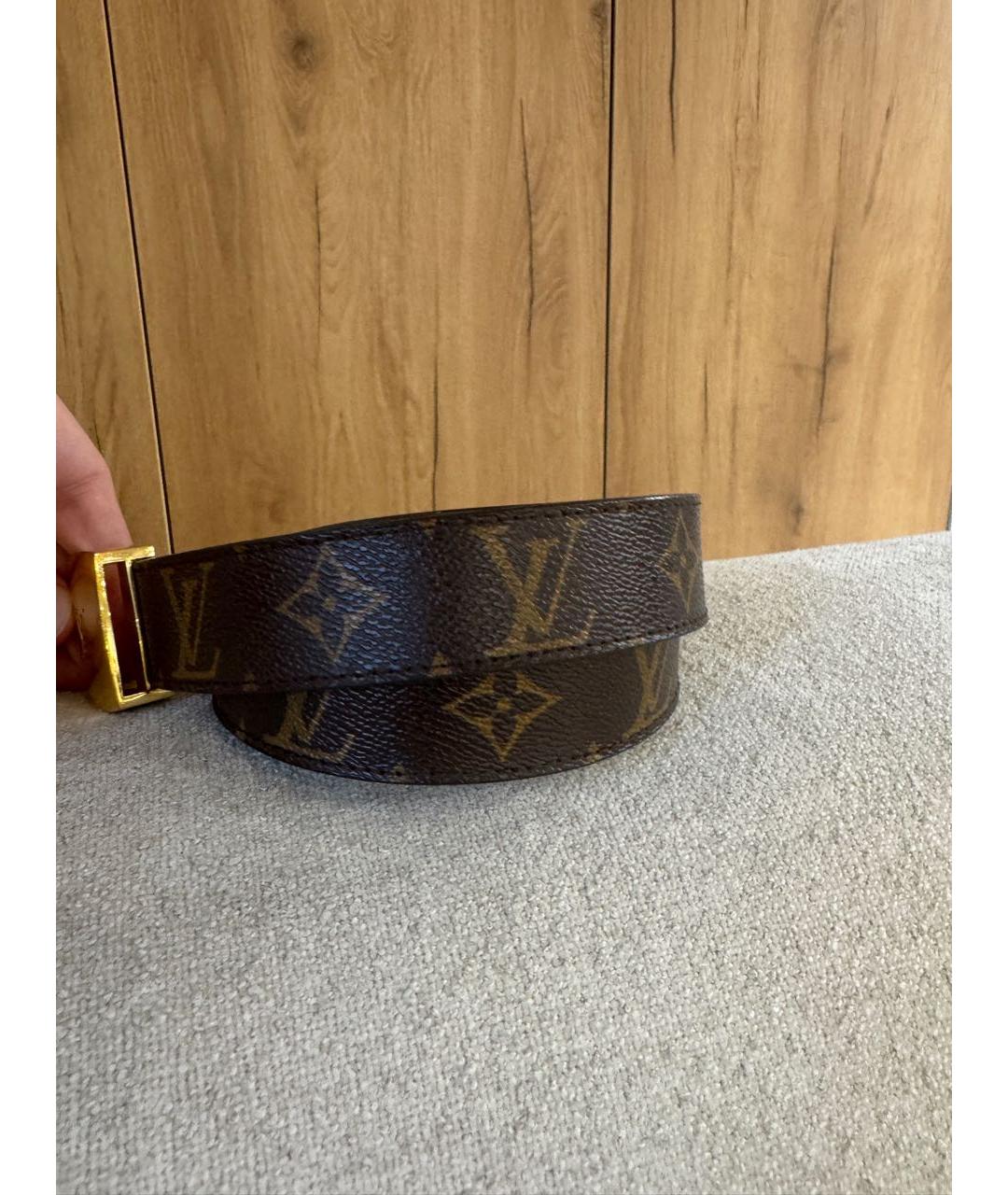 LOUIS VUITTON Коричневый ремень, фото 4