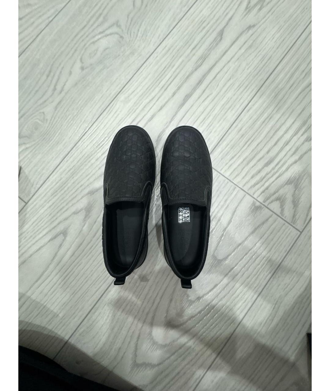 GUCCI Черные кожаные лоферы/мокасины, фото 3