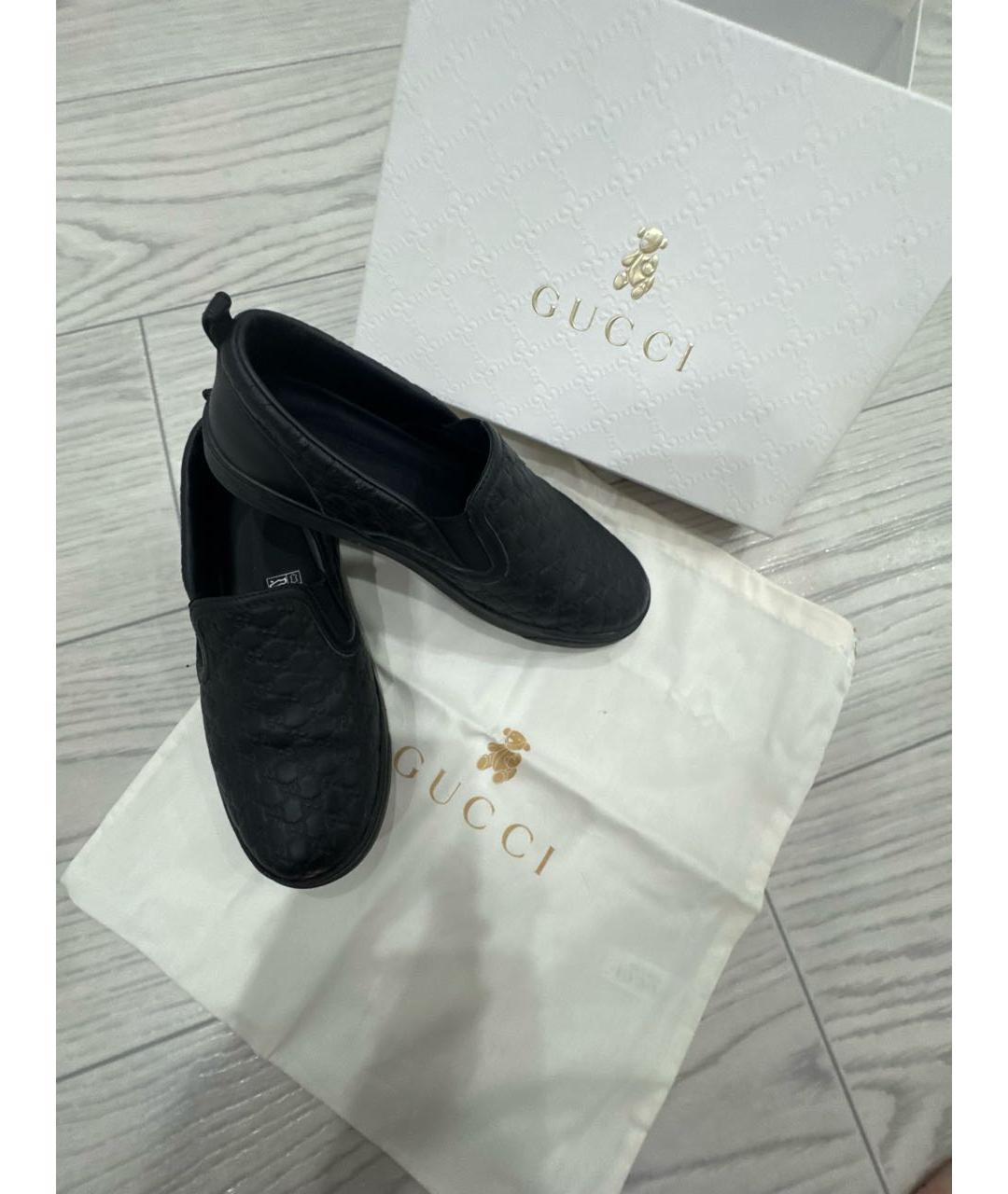 GUCCI Черные кожаные лоферы/мокасины, фото 6