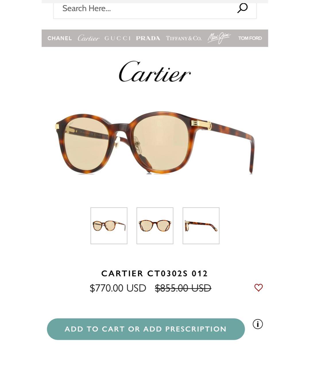 CARTIER Коричневые пластиковые солнцезащитные очки, фото 8