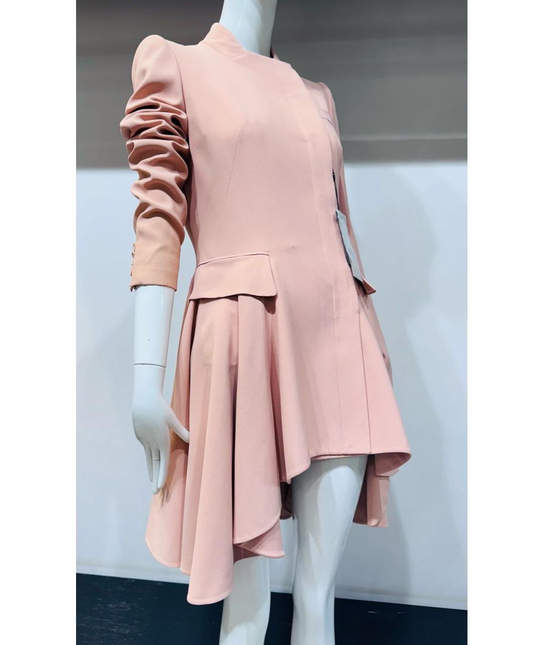 ALEXANDER MCQUEEN Бежевое ацетатное пальто, фото 3