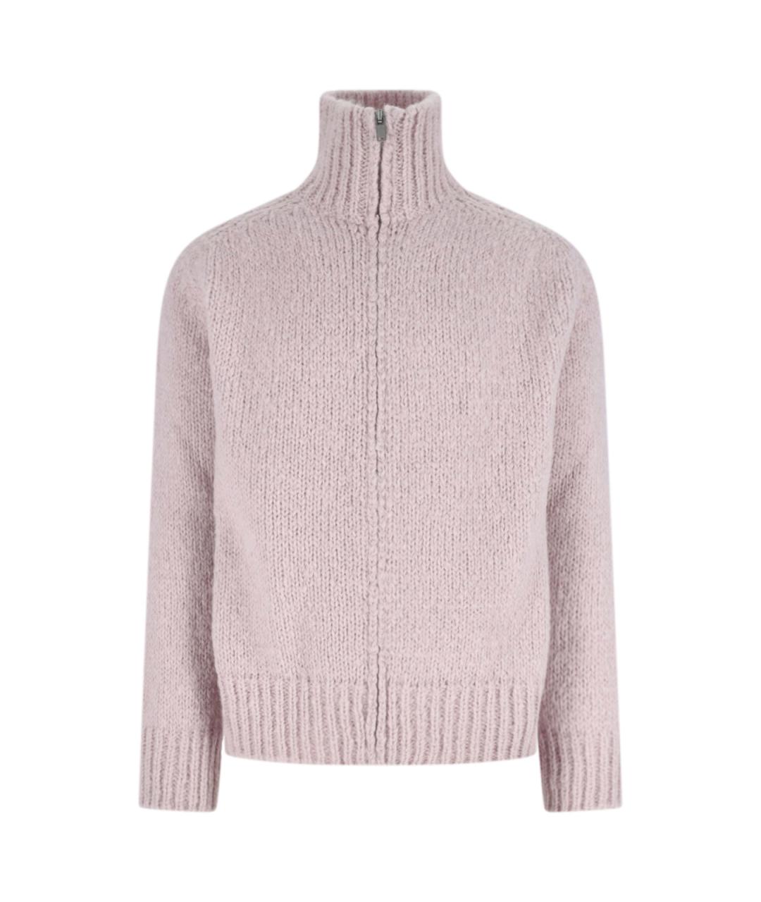 JIL SANDER Розовый шерстяной кардиган, фото 1