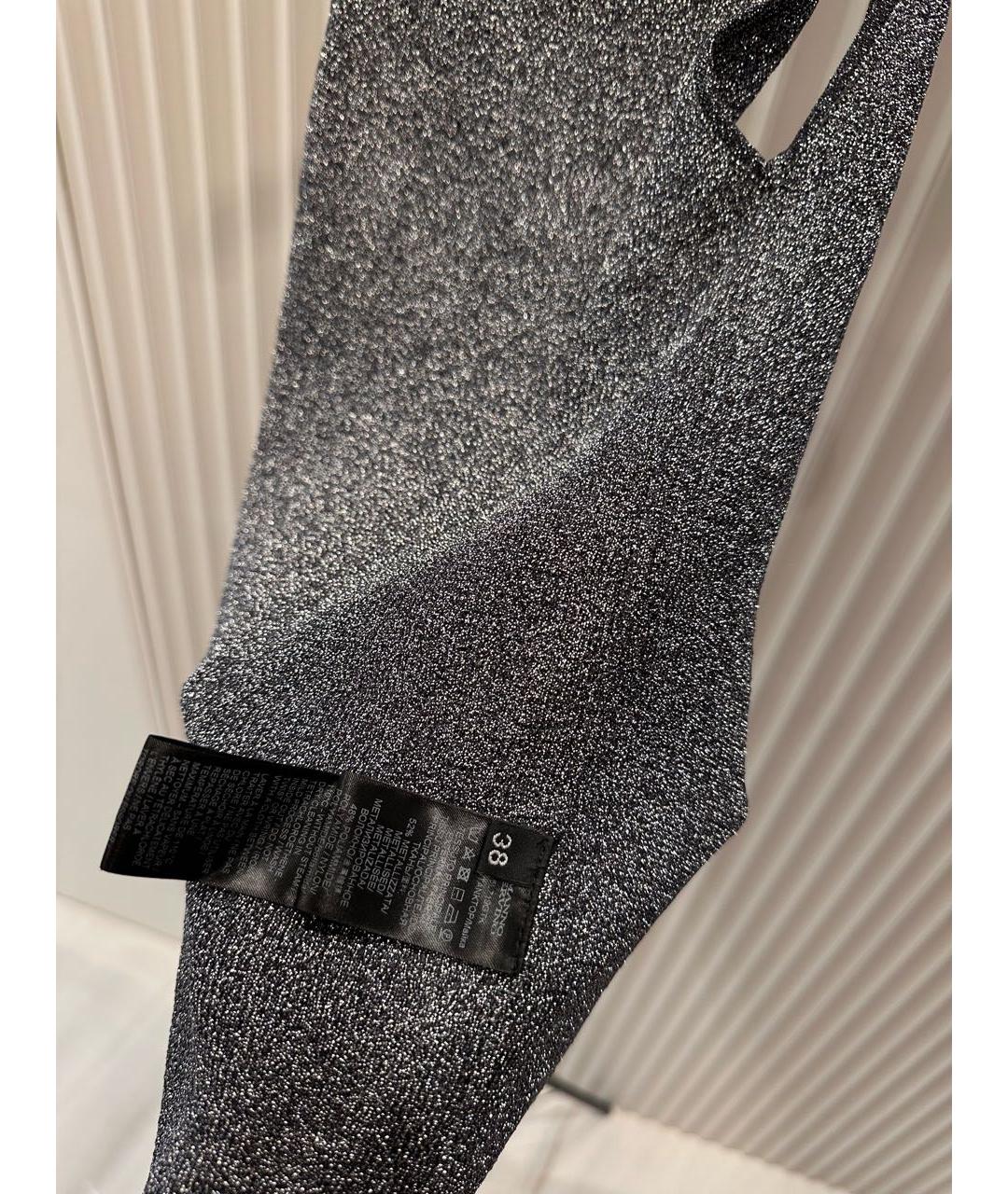 ERMANNO SCERVINO Серебряная майка, фото 7