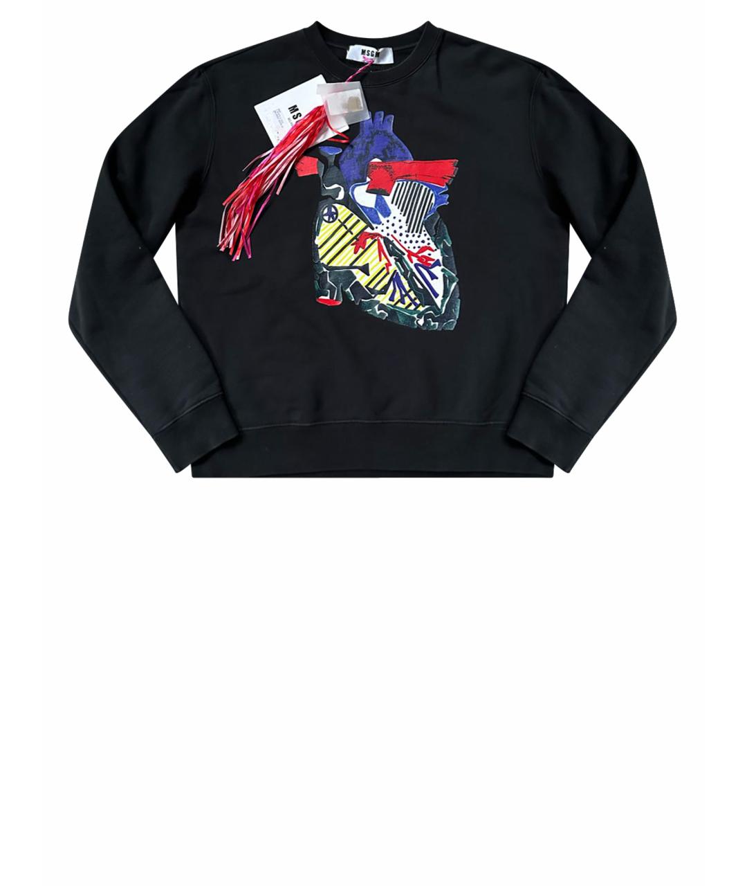 MSGM Черный хлопковый джемпер / свитер, фото 1