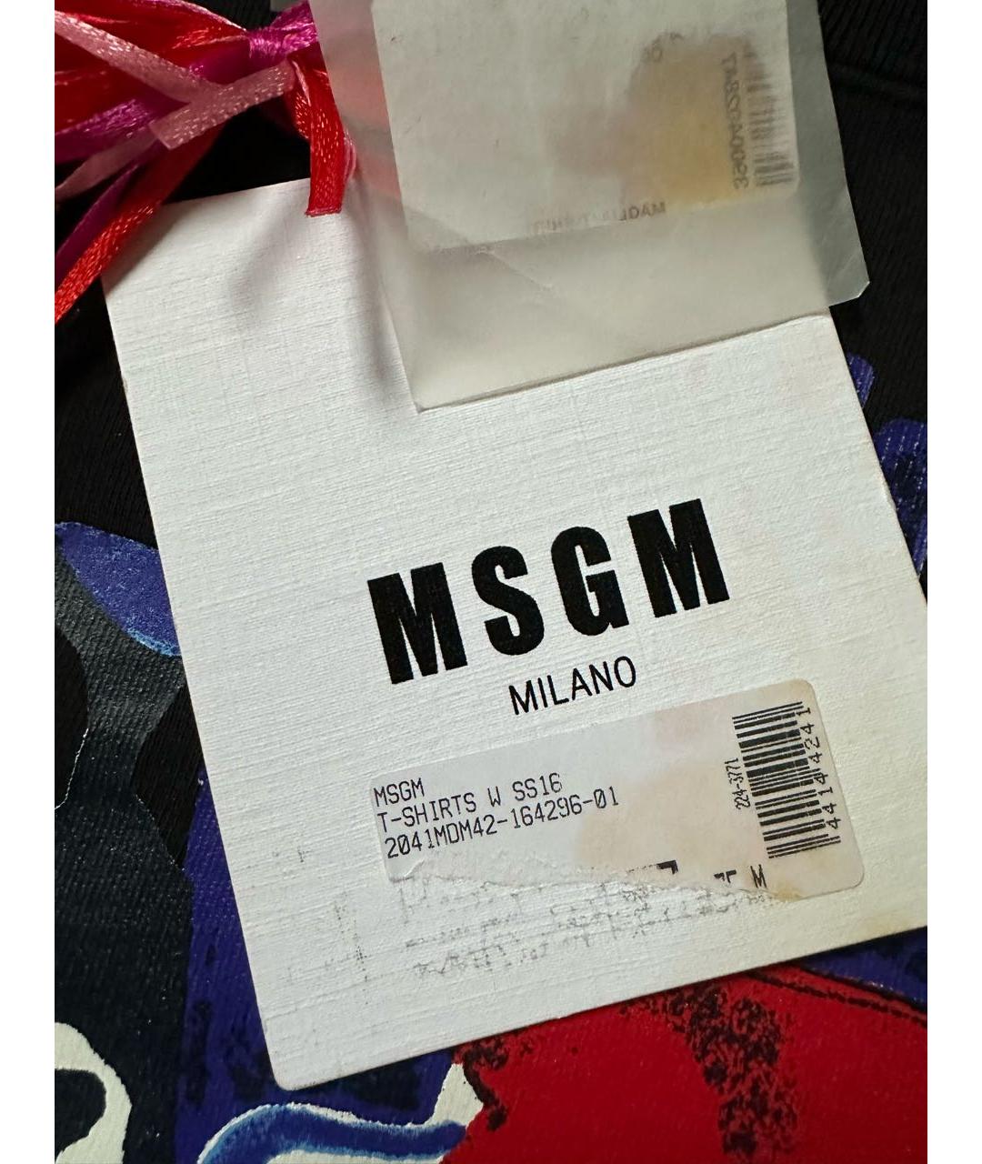 MSGM Черный хлопковый джемпер / свитер, фото 5
