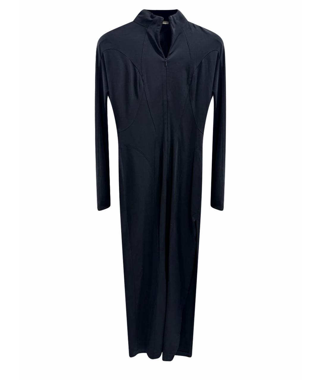 MUGLER VINTAGE Черное вискозное вечернее платье, фото 1
