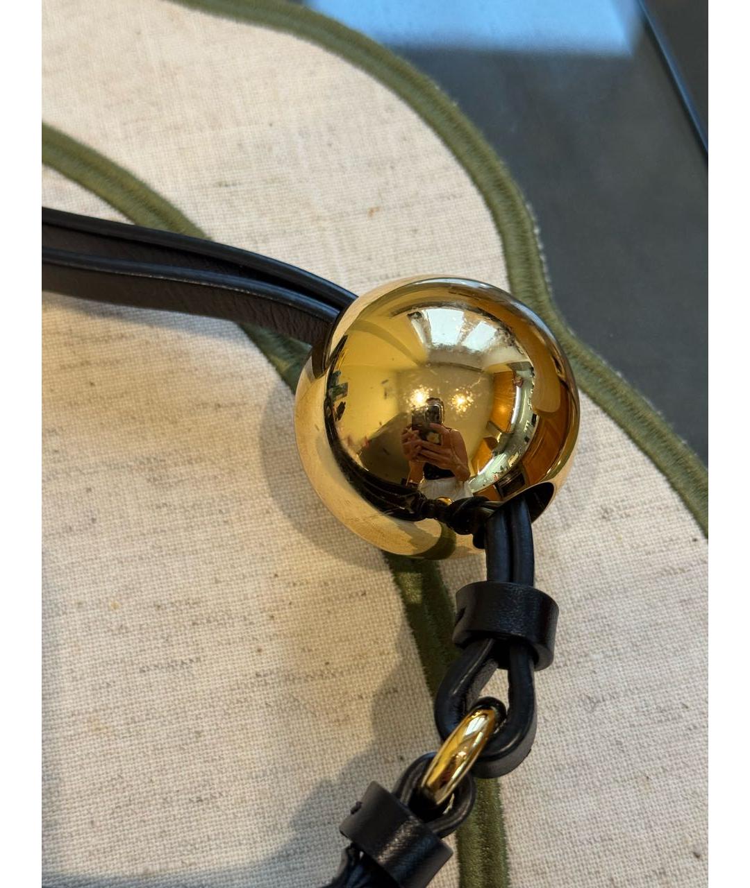 JACQUEMUS Черная кожаная сумка через плечо, фото 6