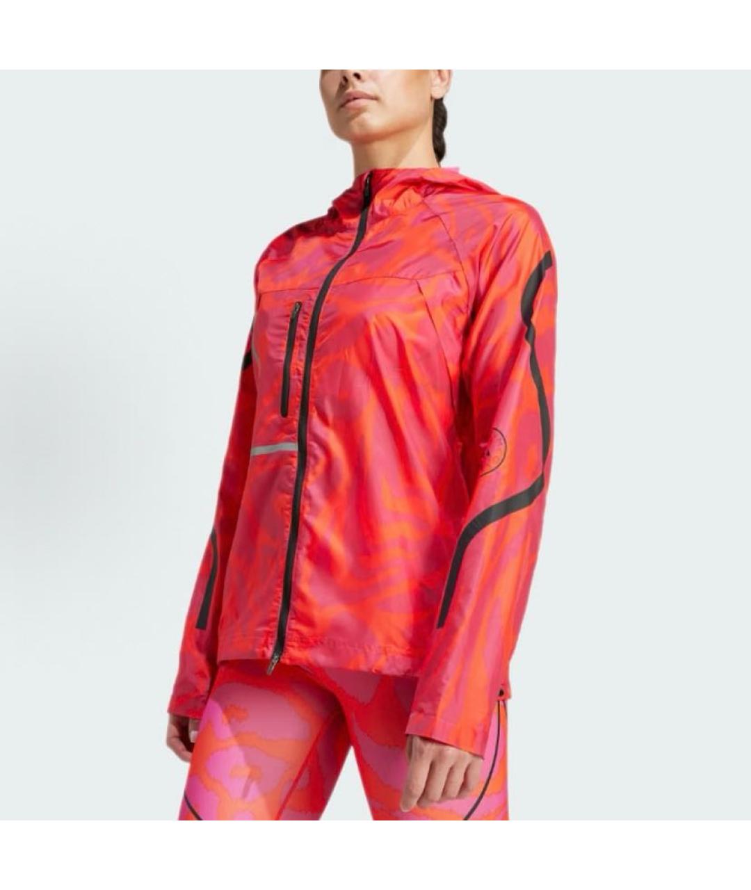 ADIDAS BY STELLA MCCARTNEY Красная полиэстеровая куртка, фото 4
