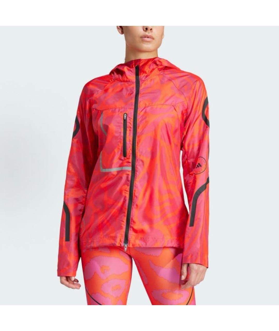 ADIDAS BY STELLA MCCARTNEY Красная полиэстеровая куртка, фото 2