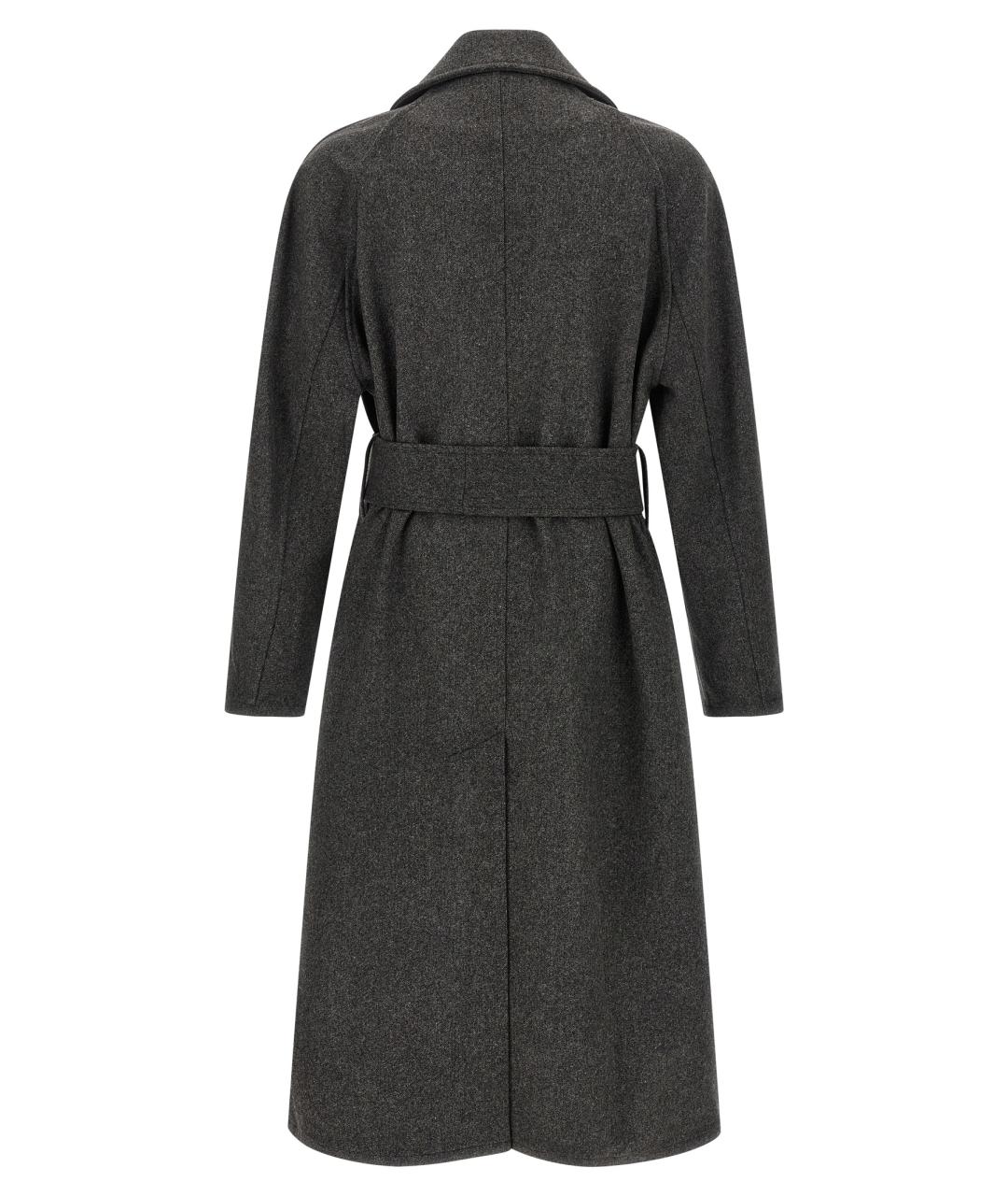JACQUEMUS Серое шерстяное пальто, фото 2
