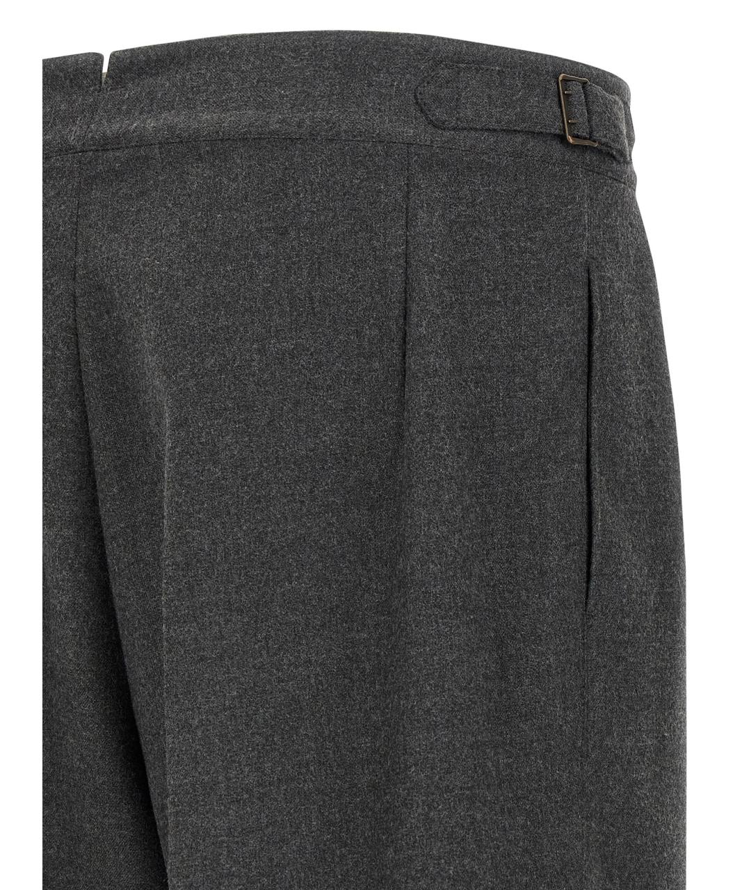 CELLAR DOOR Серые вискозные повседневные брюки, фото 4