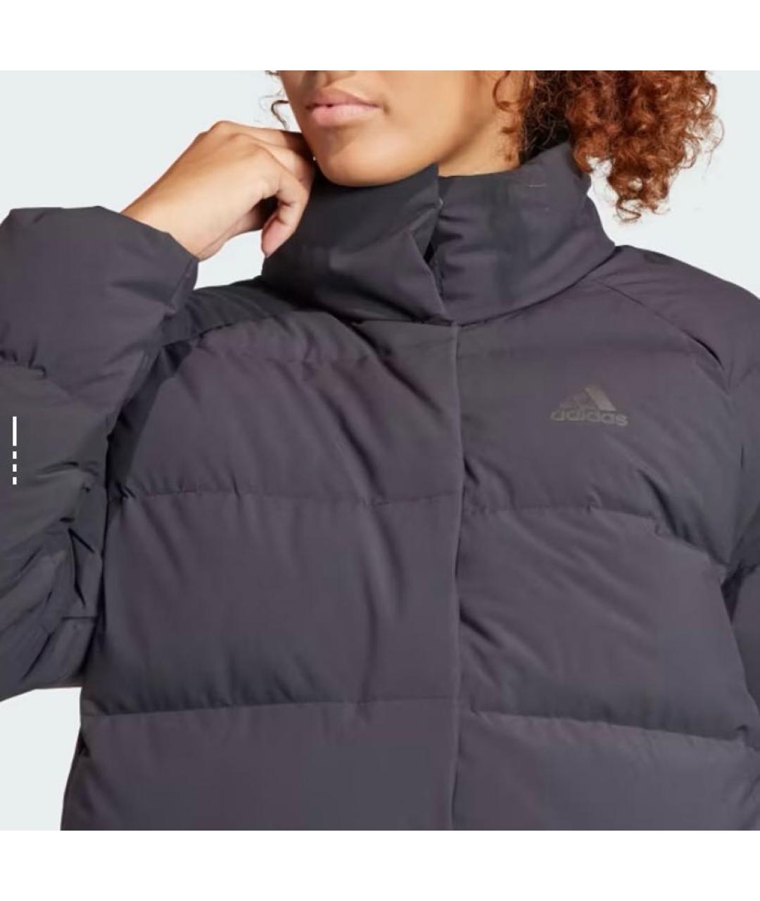 ADIDAS Черный полиэстеровый пуховик, фото 5