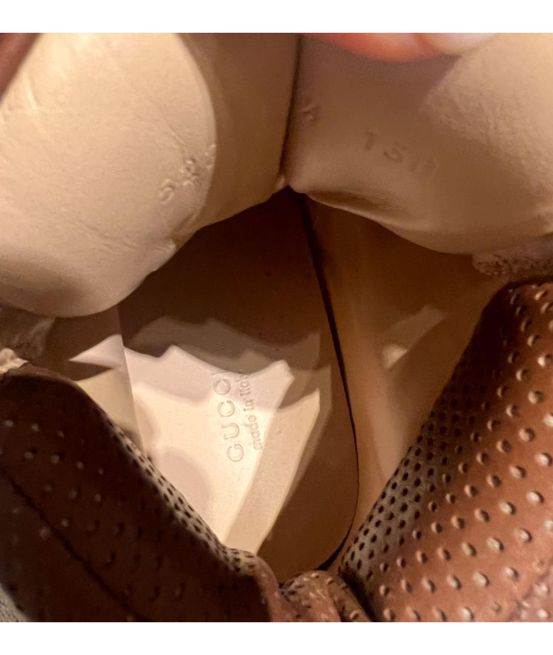 GUCCI Коричневые замшевые ботинки, фото 5