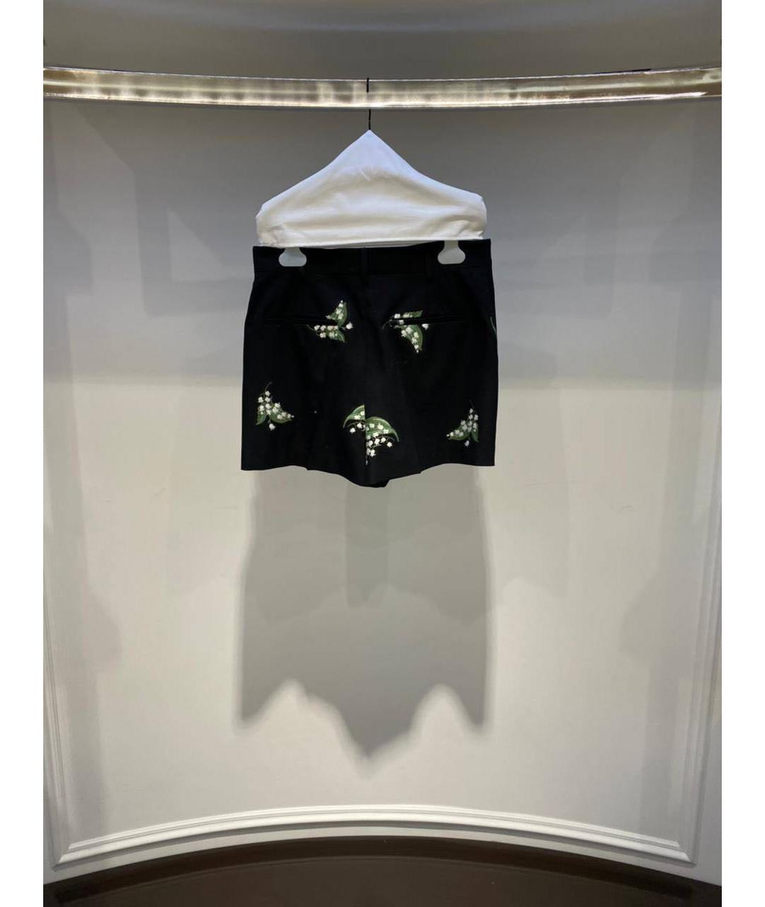 RED VALENTINO Черные шерстяные шорты, фото 2