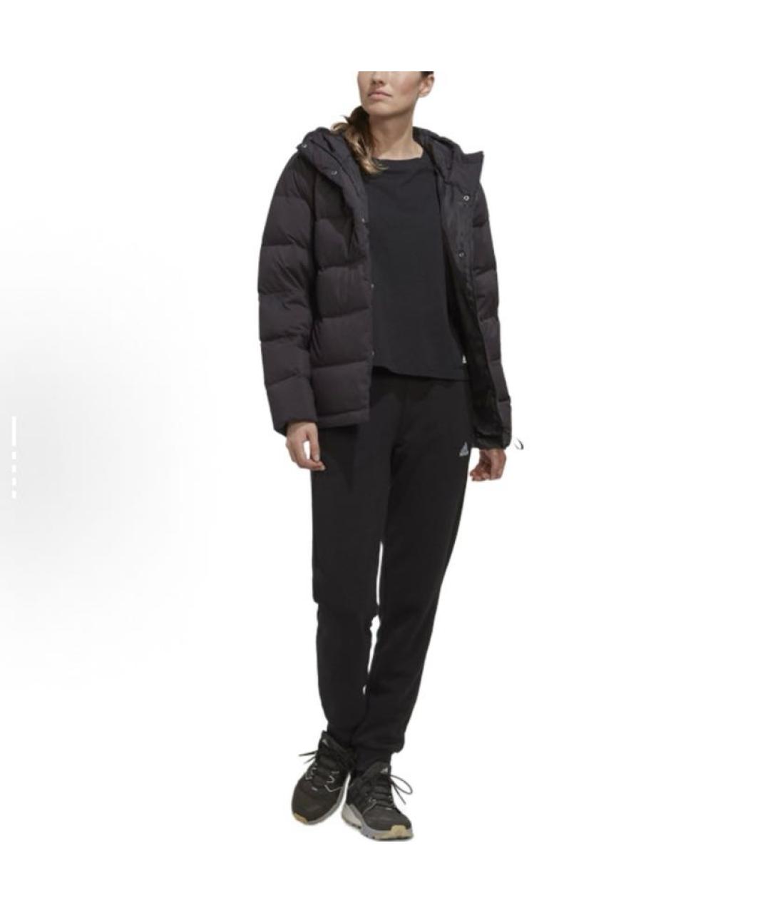 ADIDAS Черный полиэстеровый пуховик, фото 3