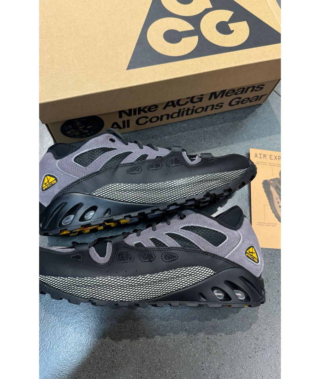 NIKE ACG Антрацитовые низкие кроссовки / кеды, фото 6