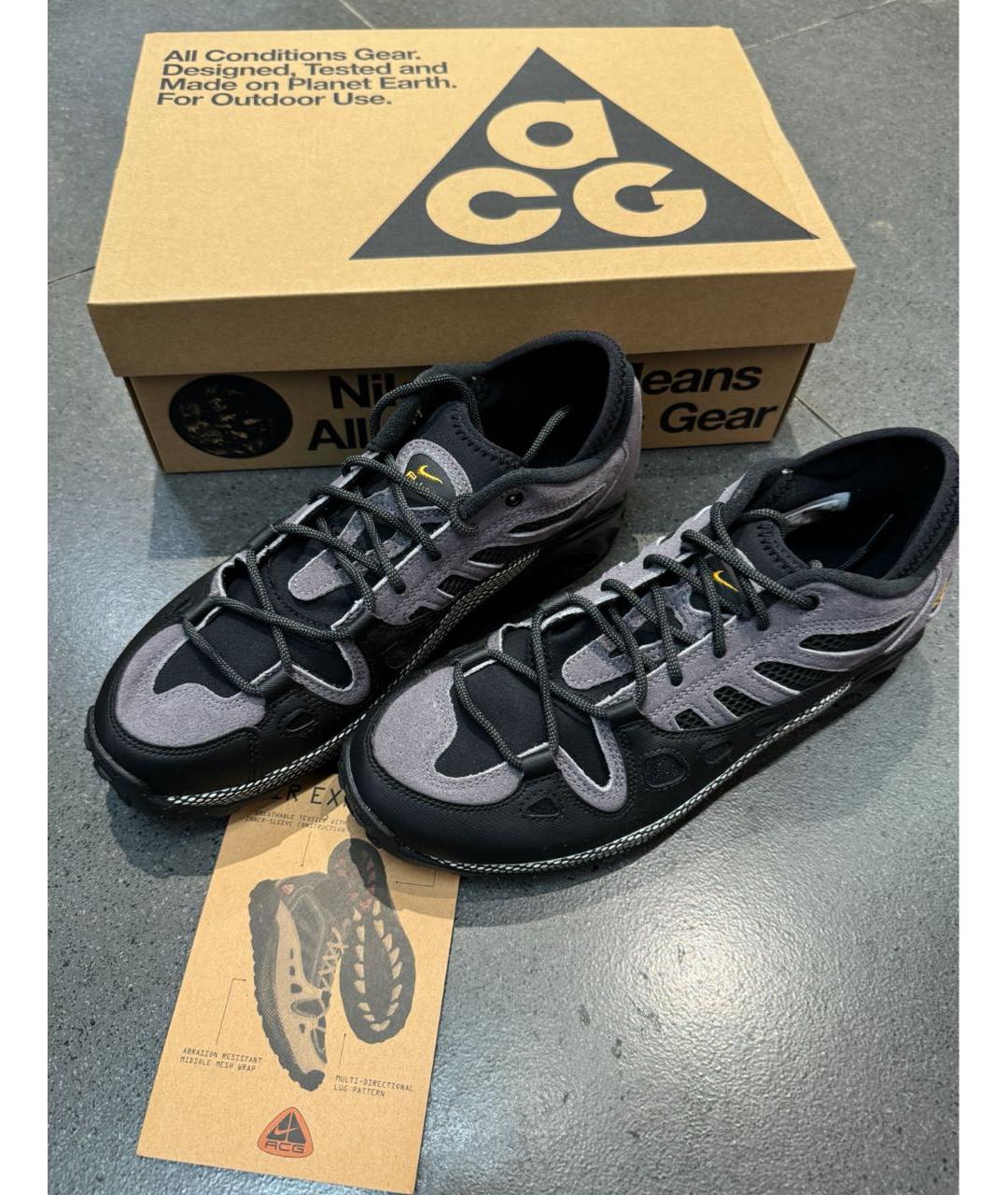 NIKE ACG Антрацитовые низкие кроссовки / кеды, фото 5