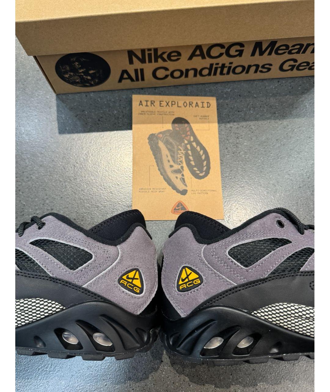 NIKE ACG Антрацитовые низкие кроссовки / кеды, фото 8