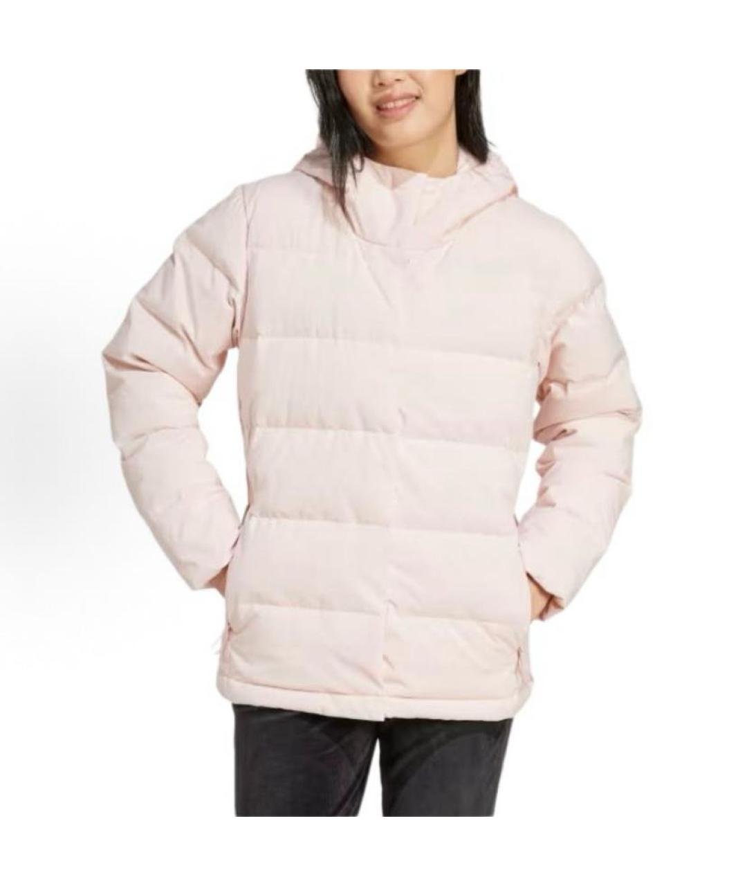 ADIDAS Коралловый полиэстеровый пуховик, фото 2