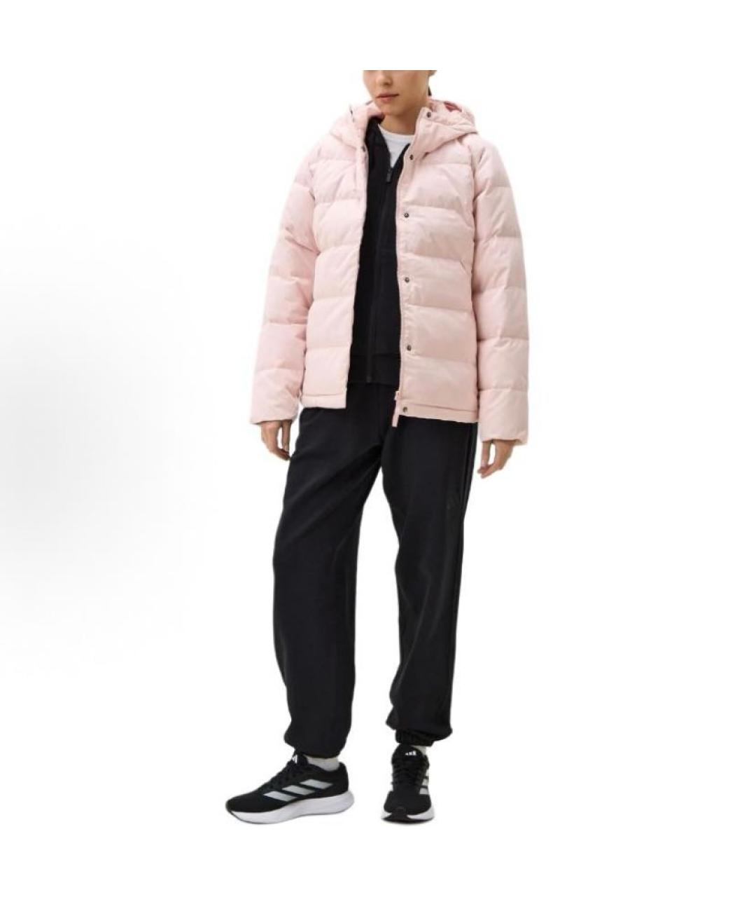 ADIDAS Коралловый полиэстеровый пуховик, фото 4