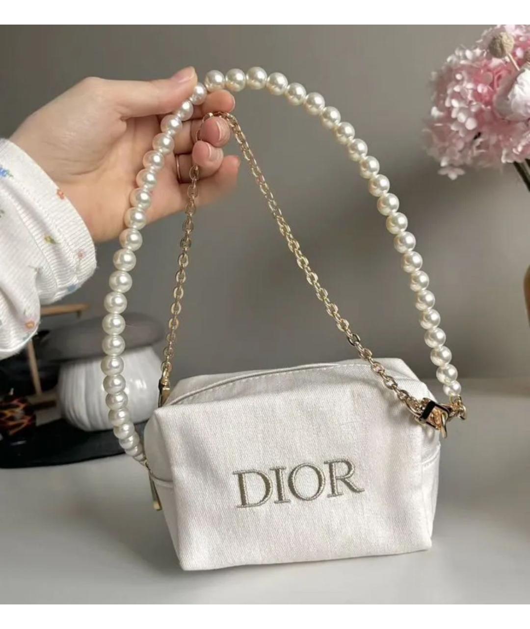 CHRISTIAN DIOR Бежевая сумка с короткими ручками, фото 6