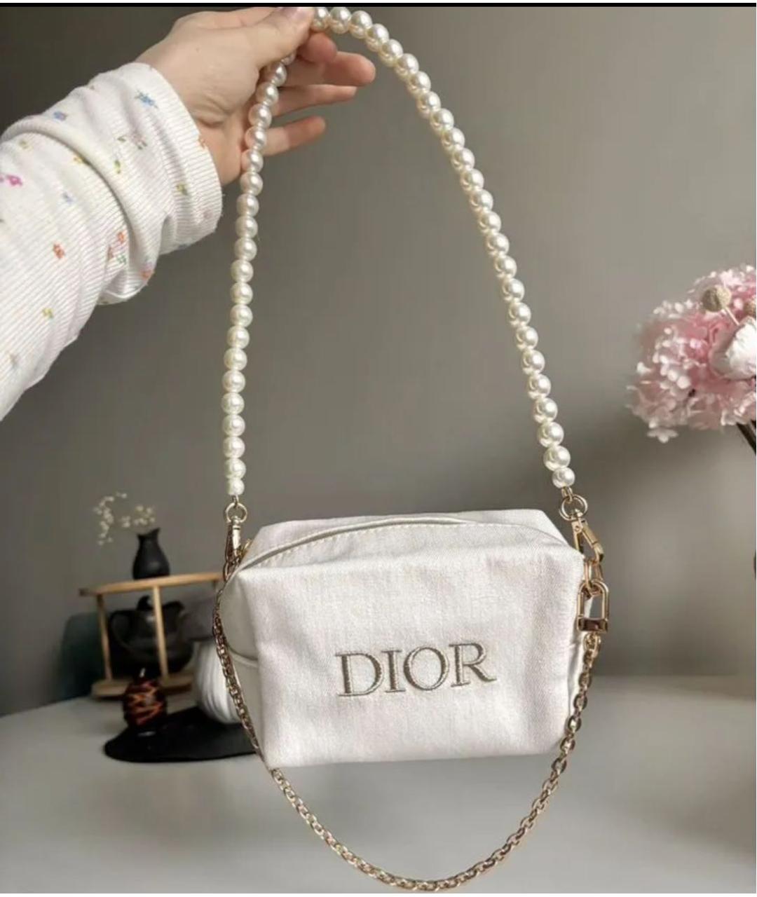 CHRISTIAN DIOR Бежевая сумка с короткими ручками, фото 2