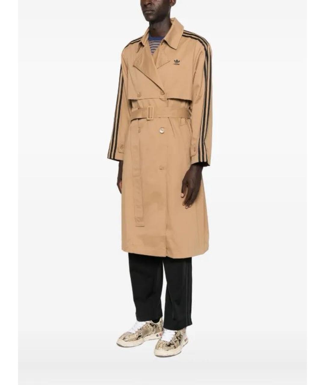 ADIDAS Бежевый вискозный тренч/плащ, фото 3