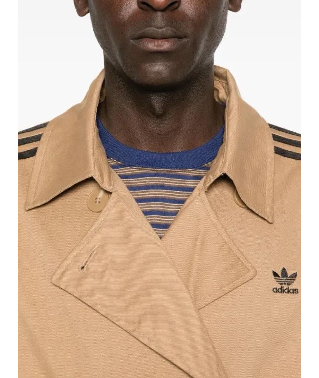 ADIDAS Бежевый вискозный тренч/плащ, фото 5