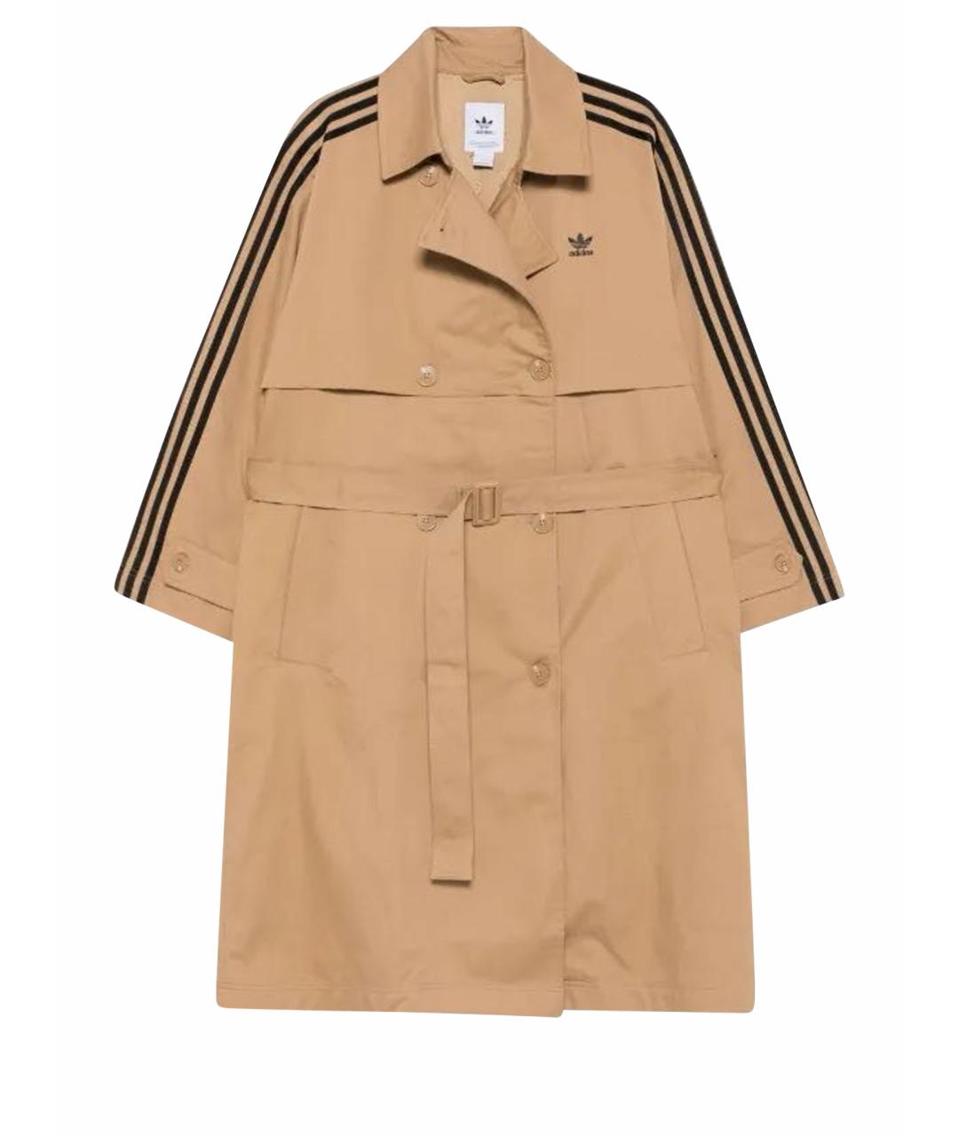 ADIDAS Бежевый вискозный тренч/плащ, фото 1