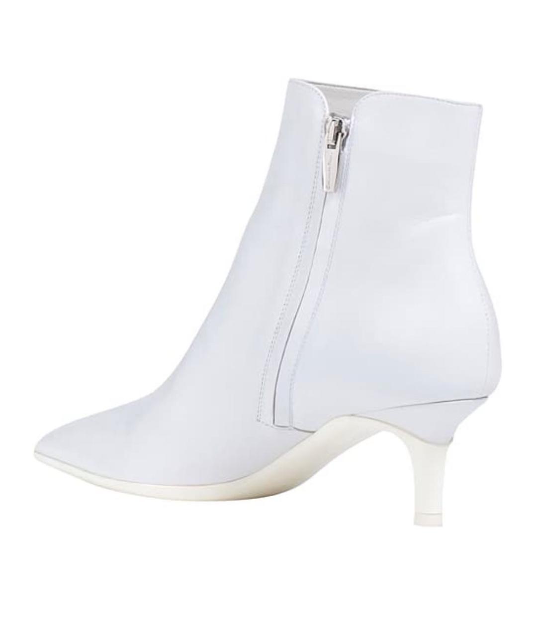 GIANVITO ROSSI Белые кожаные полусапоги, фото 2