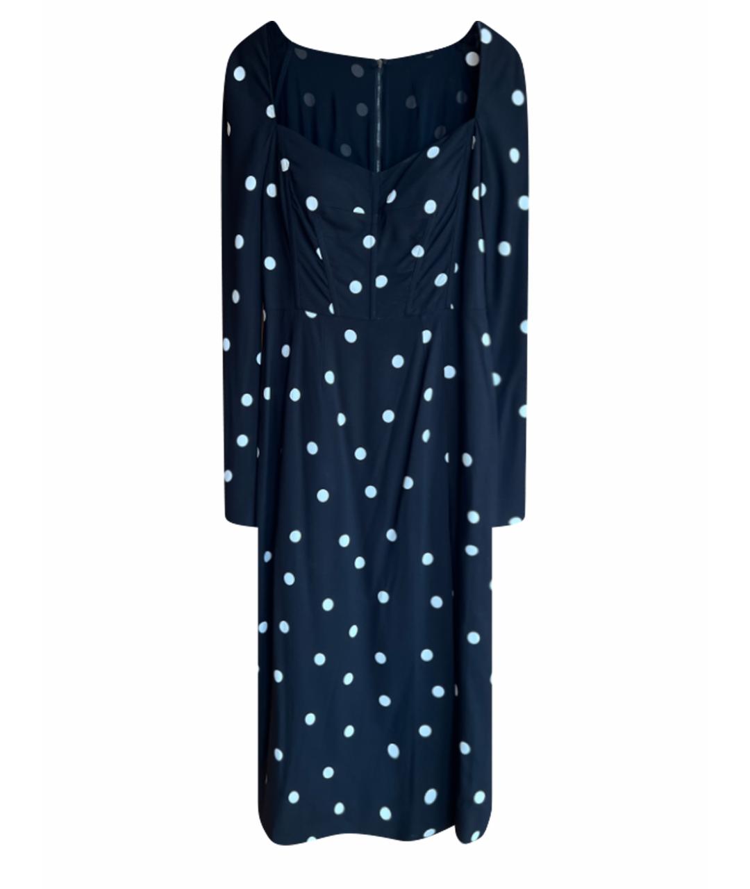 DOLCE&GABBANA Черное шелковое коктейльное платье, фото 1