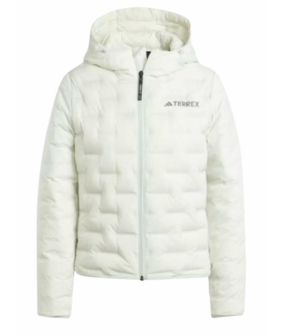 ADIDAS Бежевый полиамидовый пуховик, фото 1