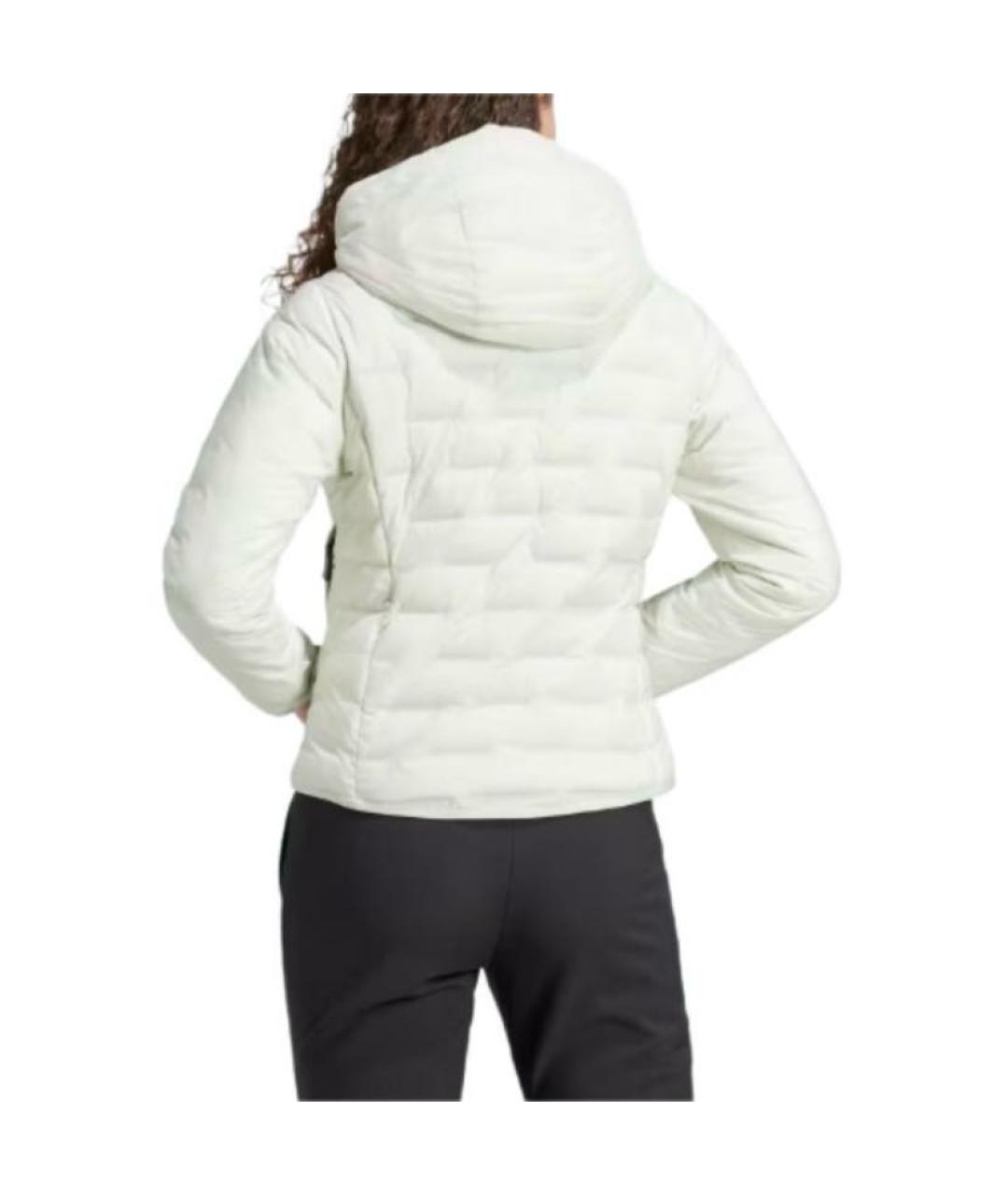 ADIDAS Бежевый полиамидовый пуховик, фото 3