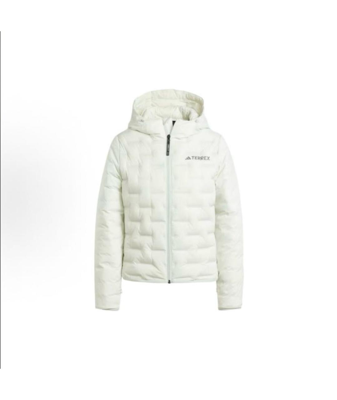 ADIDAS Бежевый полиамидовый пуховик, фото 6