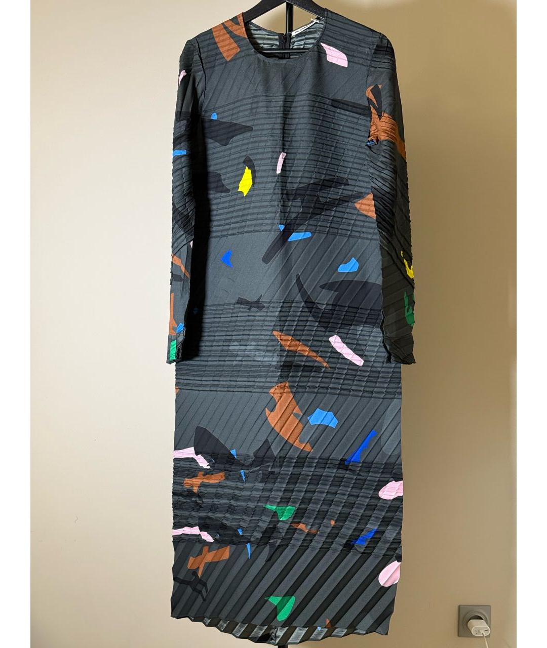 JIL SANDER Мульти полиэстеровое вечернее платье, фото 9