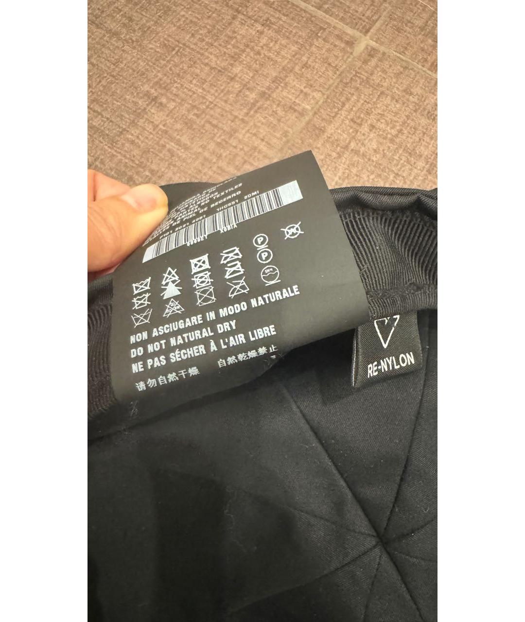 PRADA Черная синтетическая шапка, фото 6