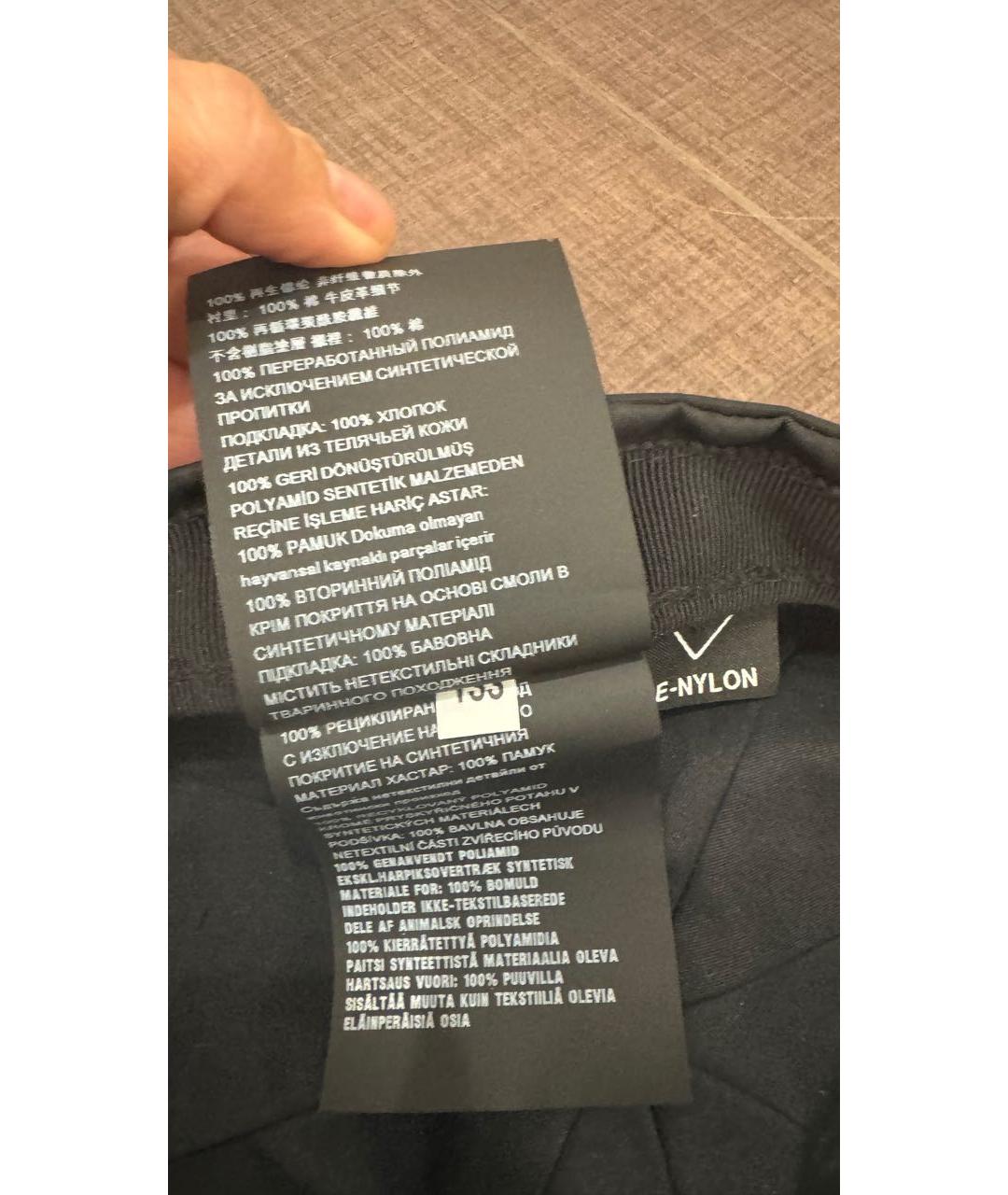 PRADA Черная синтетическая шапка, фото 7