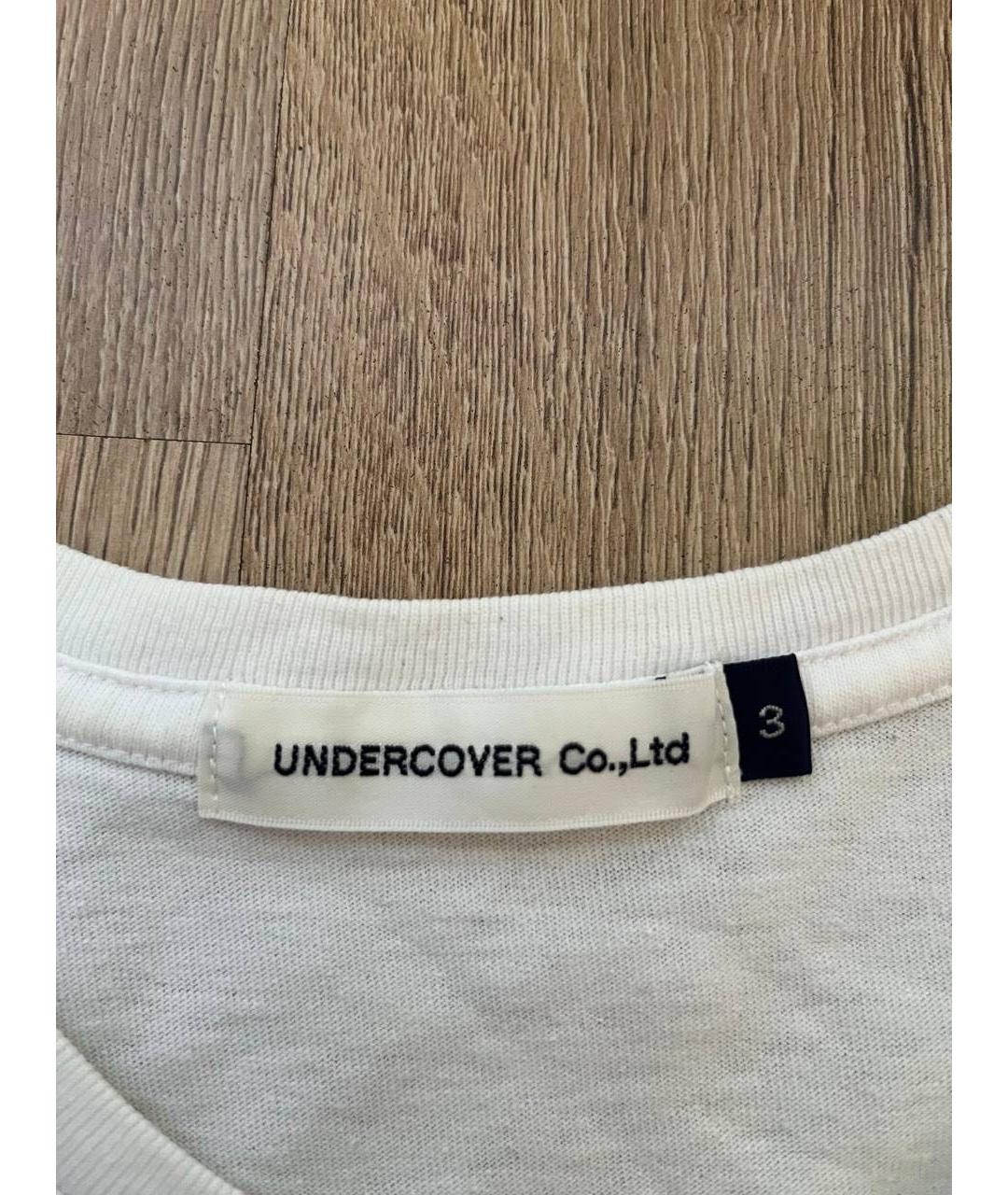 UNDERCOVER Белая хлопковая футболка, фото 5
