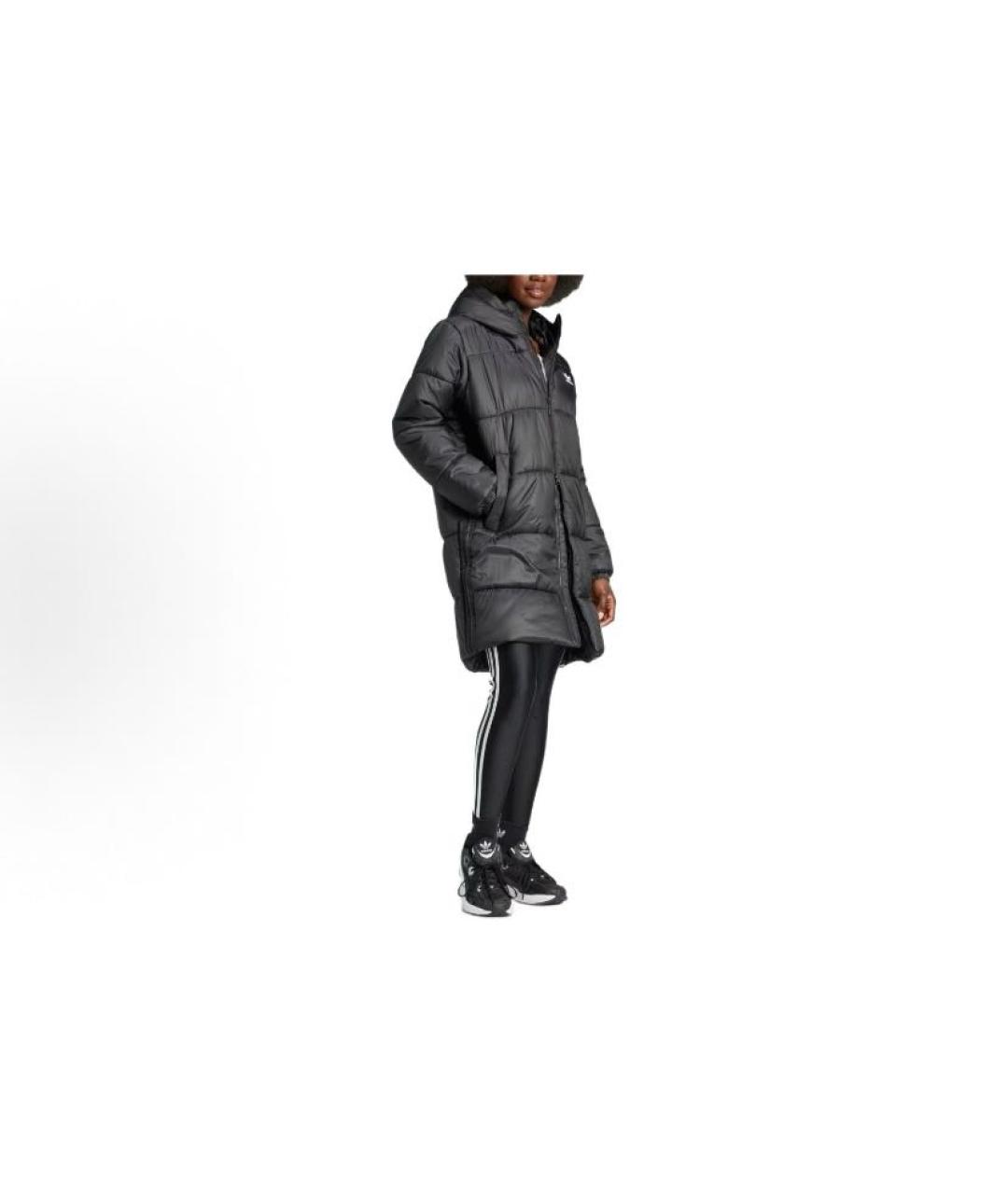 ADIDAS Черный полиэстеровый пуховик, фото 4