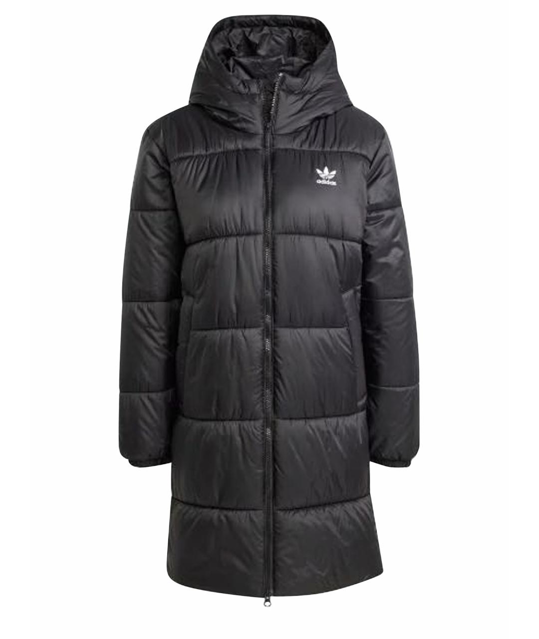 ADIDAS Черный полиэстеровый пуховик, фото 1