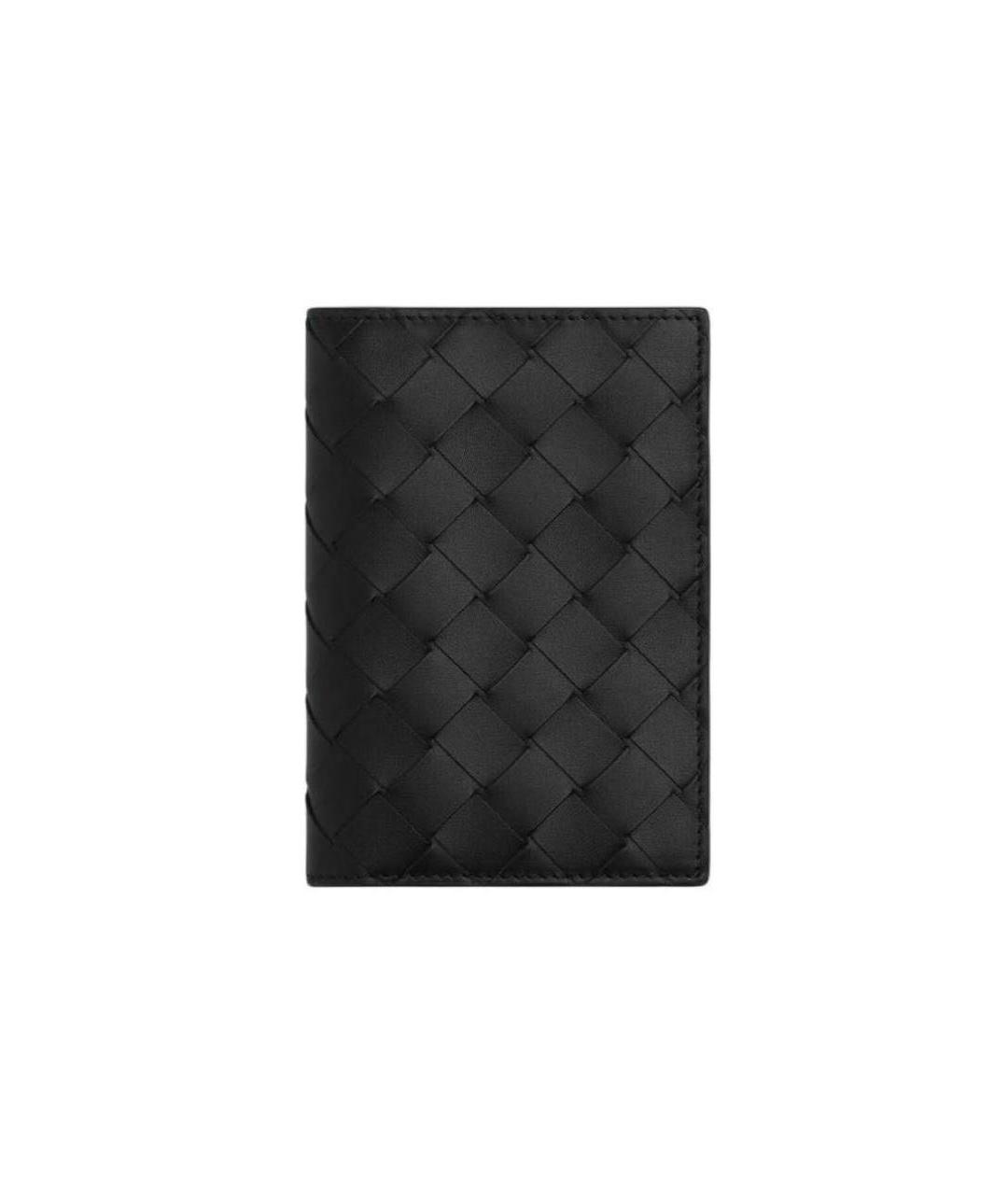 BOTTEGA VENETA Черный кожаный кошелек, фото 4