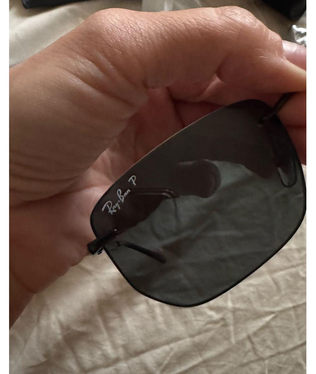 RAY BAN Черные солнцезащитные очки, фото 3