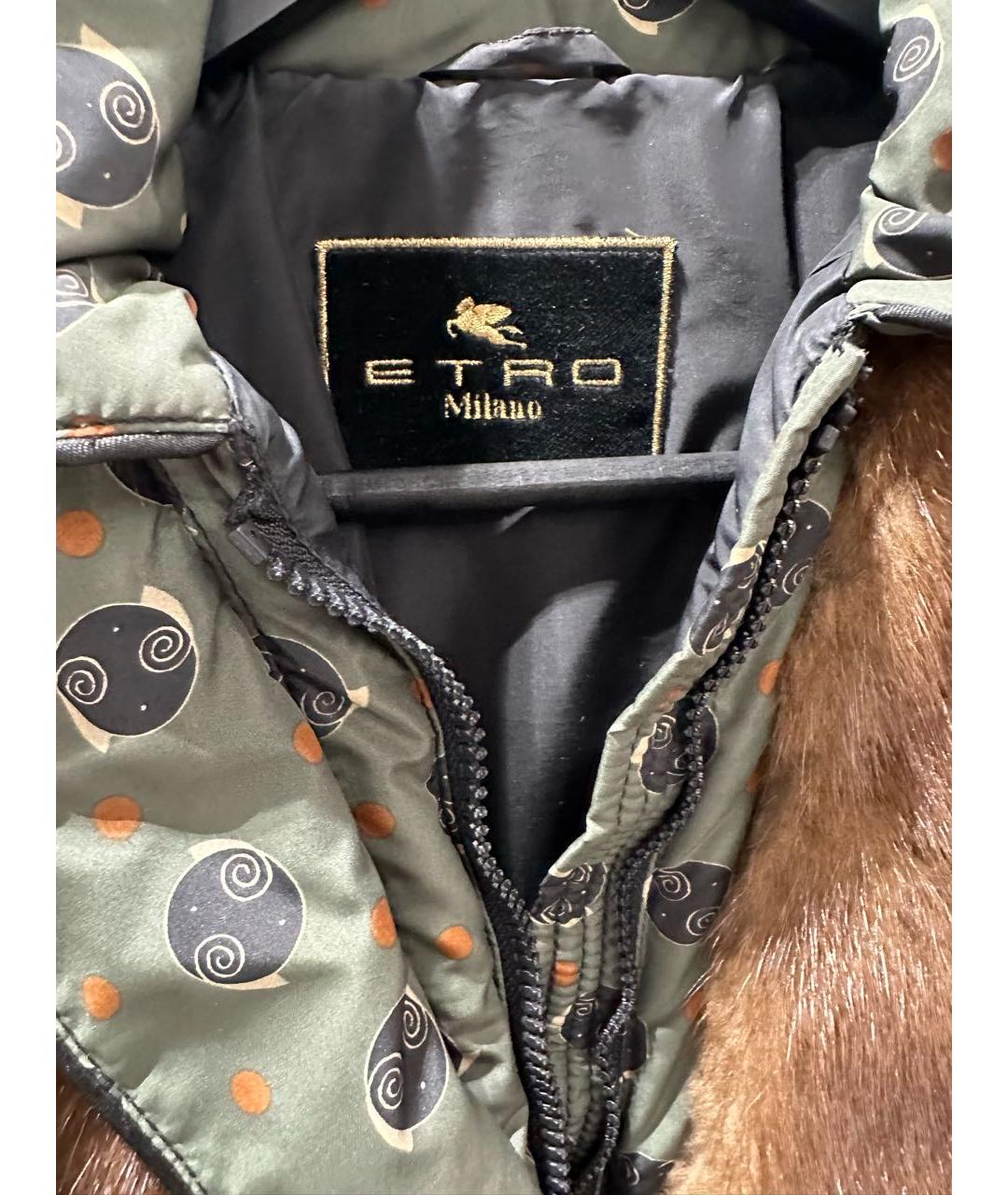 ETRO Коричневая полиэстеровая куртка, фото 3