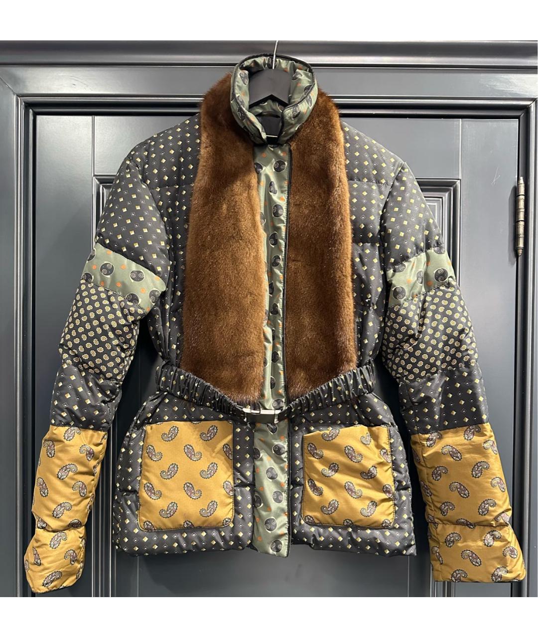 ETRO Коричневая полиэстеровая куртка, фото 6