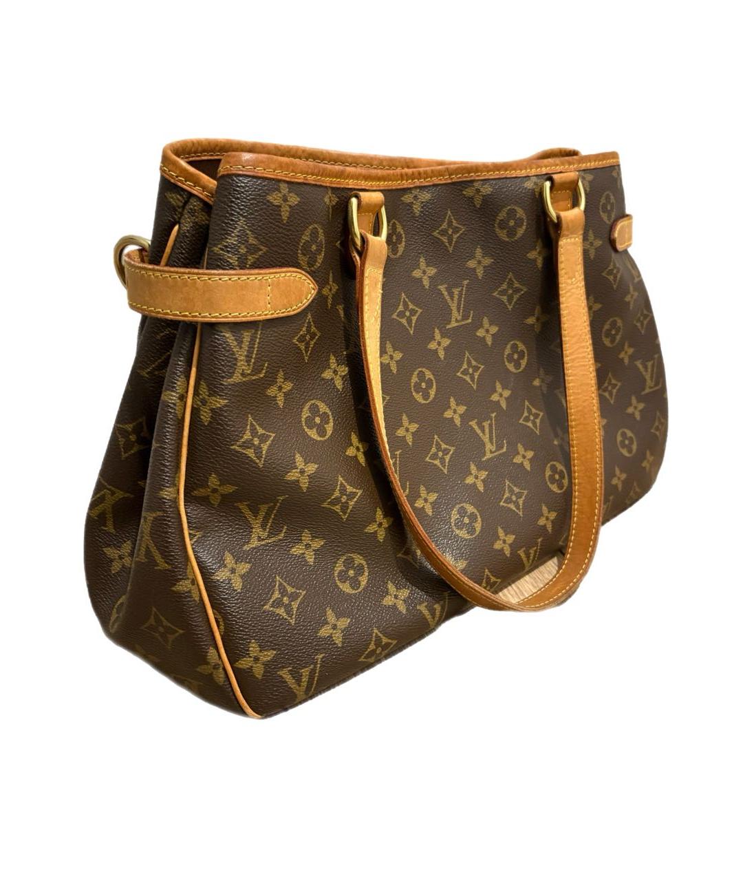 LOUIS VUITTON Коричневая кожаная сумка тоут, фото 2
